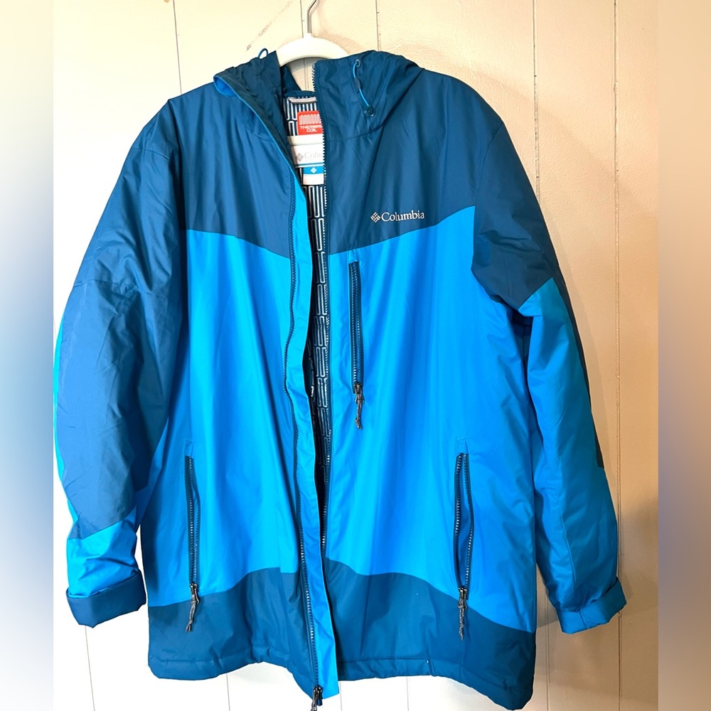 Columbia Thermal Coil Insulated Men's Winter Jacket Clue Sz L
